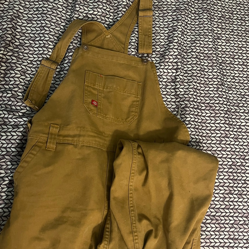 Dickies khaki work overalls